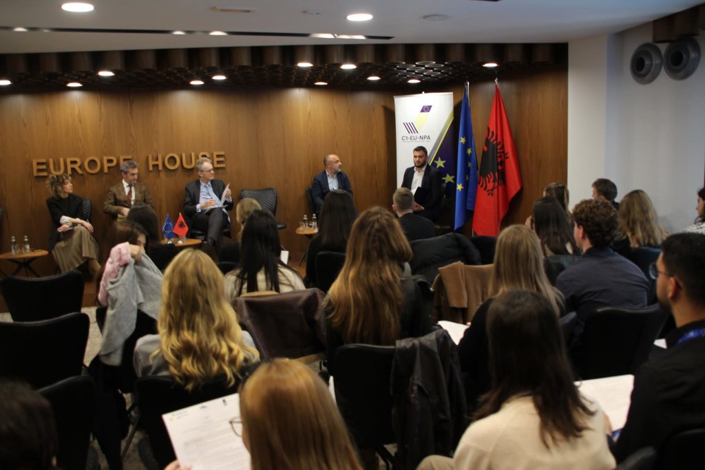 Panel discussion was held at the premises of Europe House Tirana within the framework of ClusterOne platform